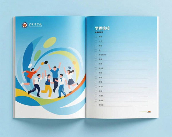 卓馳學(xué)校畫冊設(shè)計印刷案例