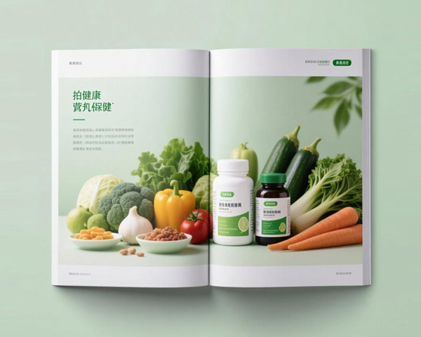 洋眾平保健品畫冊設(shè)計印刷案例